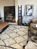 Vintage Moroccan BENI OUARAIN rug BO147 - 230 x 170 cm / 7'6" x 5'6"