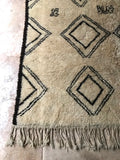 Vintage Moroccan BENI OUARAIN rug BO131 -275 x 200 cm/9' x 6'6"