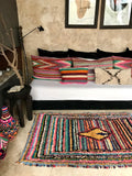 Vintage Moroccan BOUCHEROUITE rug BE445- 174 x 110 cm /5.7 x 3.6 FT