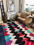 Vintage Moroccan BOUCHEROUITE rug BE430- 235 x 138 cm /7.7 x 4.5 FT