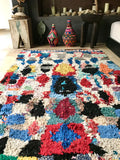 Vintage Moroccan BOUCHEROUITE rug BE313 - 235 x 136 cm / 7'7" x 4'5"