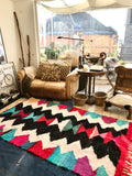 Vintage Moroccan BOUCHEROUITE rug BE430- 235 x 138 cm /7.7 x 4.5 FT