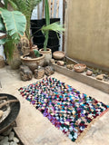 Vintage Moroccan BOUCHEROUITE rug BE441- 163 x 93 cm /5.3 x 3 FT
