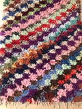 Vintage Moroccan BOUCHEROUITE rug BE444- 210 x 82 cm /6.4 x 2.7 FT