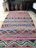 Vintage Moroccan berber KILIM rug K17 - 254 x 103 cm /8.3 x 3.4 FT