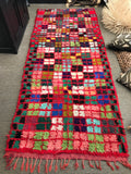Vintage Moroccan BOUCHEROUITE rug BE429- 250 x 110 cm /8.2 x 3.6 FT