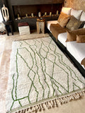 Moroccan BENI OUARAIN rug BO135 - 250 x 150 cm/ 8.2 x 5.9 FT