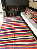 Vintage Moroccan berber KILIM blanket K19 - 370 x 160 cm /12 x 5.2 FT