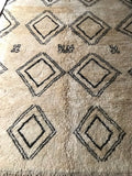 Vintage Moroccan BENI OUARAIN rug BO131 -275 x 200 cm/9' x 6'6"