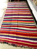 Vintage Moroccan berber KILIM blanket K19 - 370 x 160 cm /12 x 5.2 FT