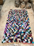 Vintage Moroccan BOUCHEROUITE rug BE441- 163 x 93 cm /5.3 x 3 FT
