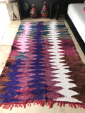 Vintage Moroccan BOUCHEROUITE rug BE448- 240 x 140 cm /7.9 x 4.6 FT