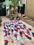 Vintage Moroccan BOUCHEROUITE rug BE434- 245 x 119 cm /8 x 3.4 FT
