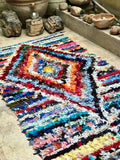Vintage Moroccan BOUCHEROUITE rug BE437- 245 x 130 cm /8 x 4.3 FT