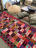 Vintage Moroccan BOUCHEROUITE rug BE429- 250 x 110 cm /8.2 x 3.6 FT