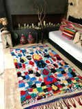 Vintage Moroccan BOUCHEROUITE rug BE313 - 235 x 136 cm / 7'7" x 4'5"