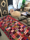 Vintage Moroccan BOUCHEROUITE rug BE429- 250 x 110 cm /8.2 x 3.6 FT