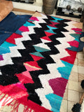 Vintage Moroccan BOUCHEROUITE rug BE430- 235 x 138 cm /7.7 x 4.5 FT
