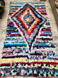 Vintage Moroccan BOUCHEROUITE rug BE437- 245 x 130 cm /8 x 4.3 FT