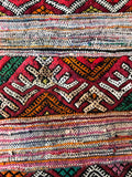 Vintage Moroccan berber KILIM rug K18 - 211 x 170 cm /7 x 5.6 FT