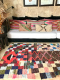 Vintage Moroccan BOUCHEROUITE rug BE423- 210 x 145 cm /6.9 x 4.8 FT