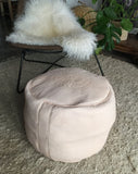 Moroccan Natural leather pouf