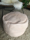 Moroccan Natural leather pouf