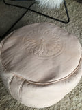 Moroccan Natural leather pouf