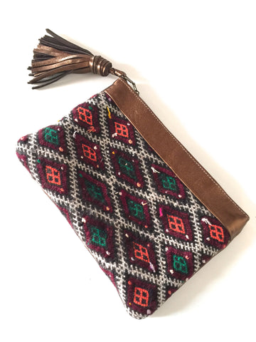 Kilim Boho clutch Camilla