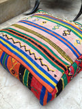 Moroccan kilim pouf