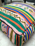 Moroccan kilim pouf