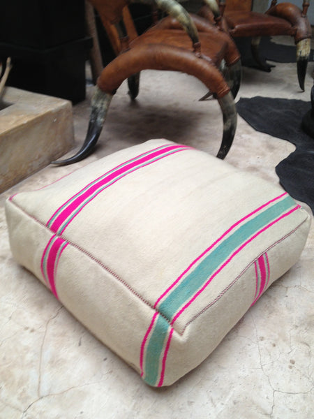 Moroccan kilim pouf