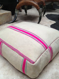 Moroccan kilim pouf