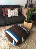 Moroccan vintage kilim POUF Chefchaouen