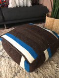 Moroccan vintage kilim POUF Chefchaouen