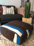 Moroccan vintage kilim POUF Chefchaouen