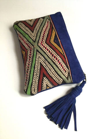 Kilim boho clutch purse handbag