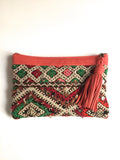 Kilim boho clutch purse handbag