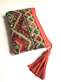 Kilim boho clutch purse handbag