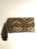 Kilim boho clutch purse handbag