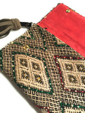 Kilim boho clutch purse handbag