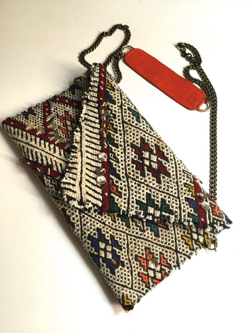 Kilim boho clutch purse handbag