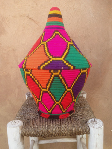 Vintage Moroccan basket