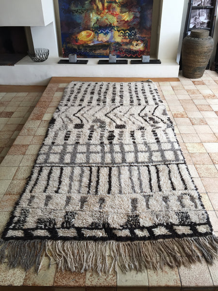 Moroccan AZILAL rug AZ211 - 246 x 118 cm / 8' x 3'9"