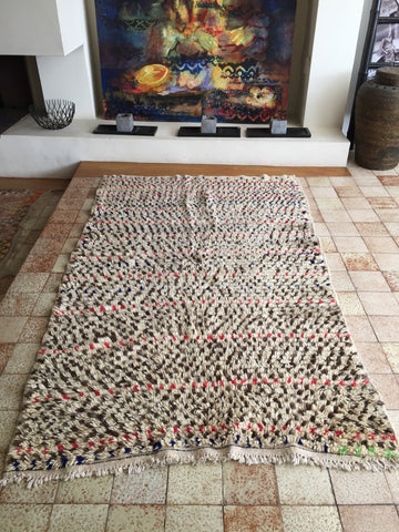 Vintage Moroccan Azilal rug