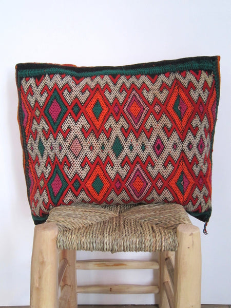 Reserved for Nikita - Vintage Moroccan berber kilim pillow Diamonds