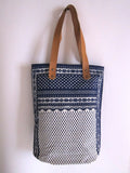 Mykonos Tote bag white and blue