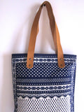 Mykonos Tote bag white and blue