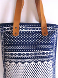 Mykonos Tote bag white and blue
