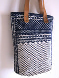 Mykonos Tote bag white and blue